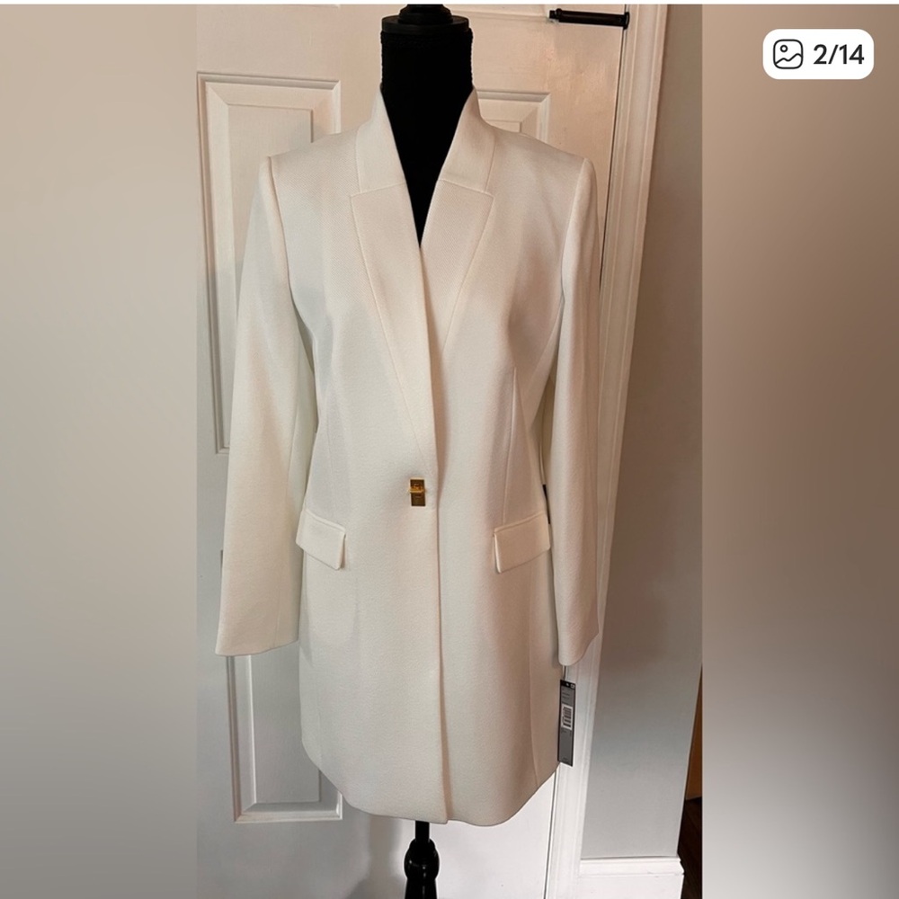 Tahari ASL Classic Cream Blazer